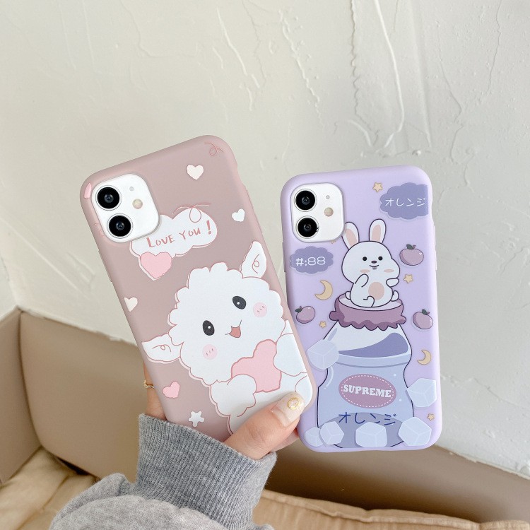 Ốp lưng iPhone Thỏ và Cừu cute 6/6plus/6s/6s plus/7plus/8plus/x/xs/xs max/11/11promax/12/12pro/12promax