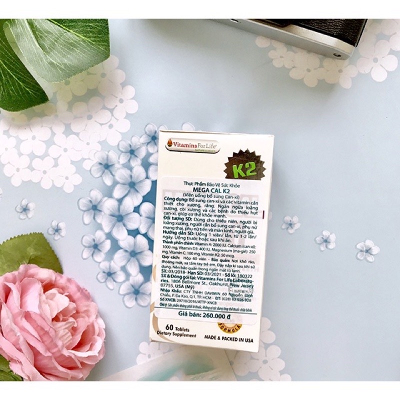 Mega Cal 1000 - Viên uống bổ sung Calci