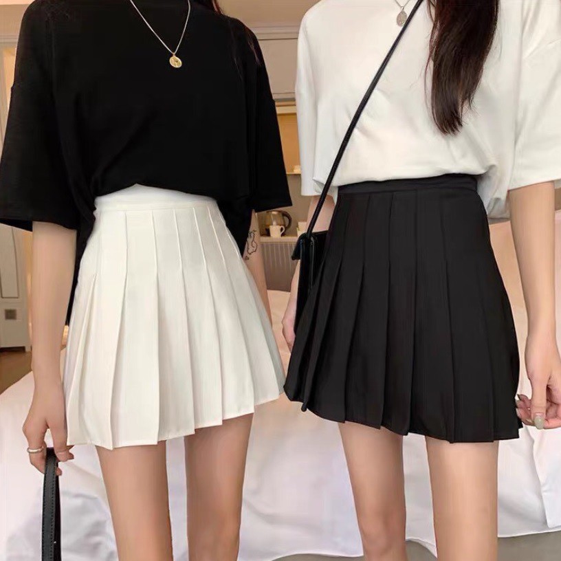 Chân váy Tennis Xếp ly mùa lạnh chất Dày dặn Siêu ấm vải Vitex có Khóa kéo Lưng cao phong cách Ulzzang | BigBuy360 - bigbuy360.vn