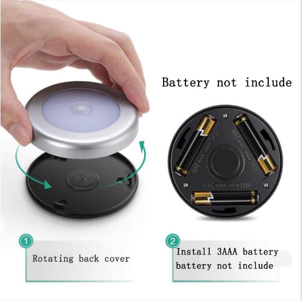 Đèn Led Ban Đêm 6 Bóng Cảm Biến Chuyển Động