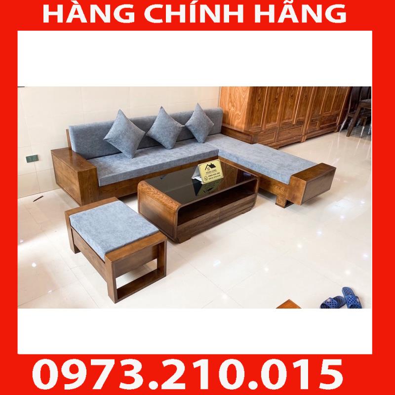 HÀNG CHÍNH HÃNG Ảnh thực tế kèm video sofa góc L gỗ sồi bán chạy nhất