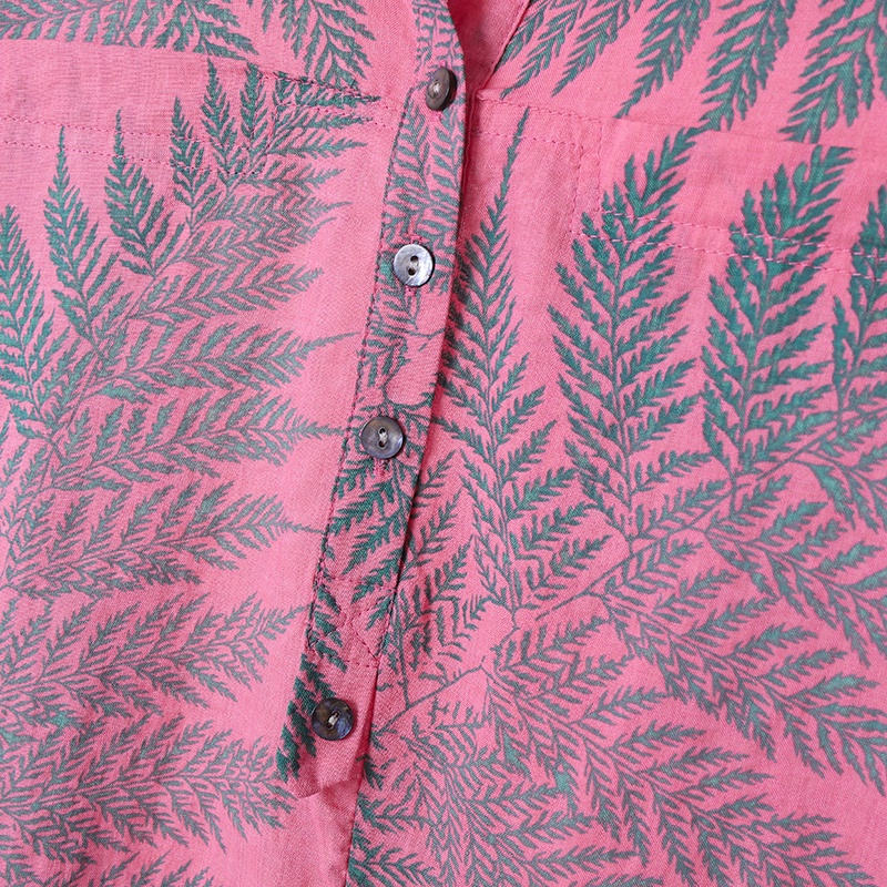 Áo Zanzea tay lửng dáng rộng in họa tiết phong cách vintage thích hợp cho nữ