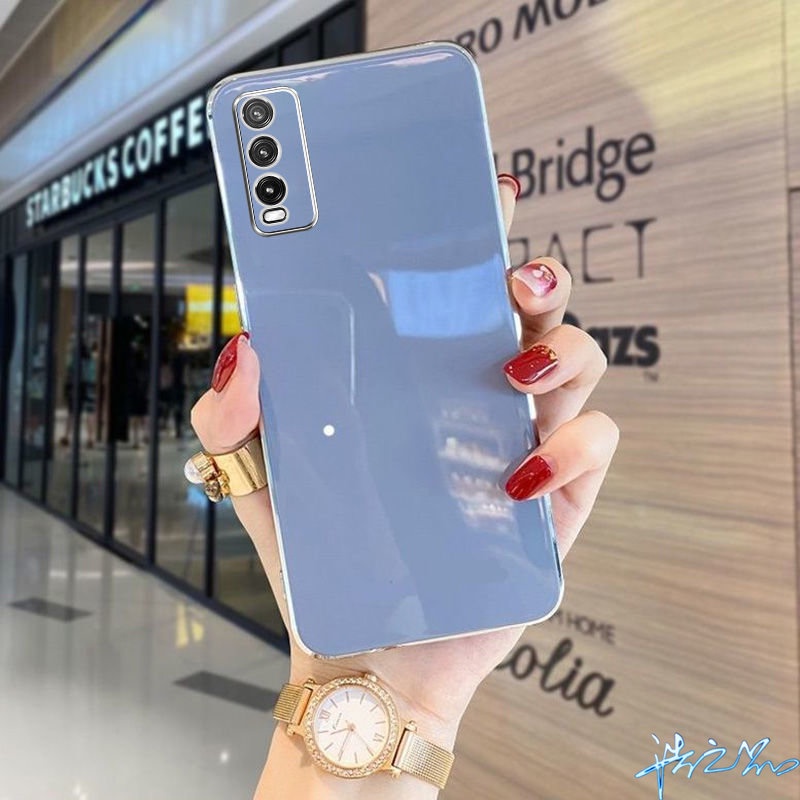 Ốp Điện Thoại Silicon Mềm Kết Cấu Sang Trọng Bảo Vệ Cho Vivo Y20 Y20i Case Y12S Y12A Y20S 2022