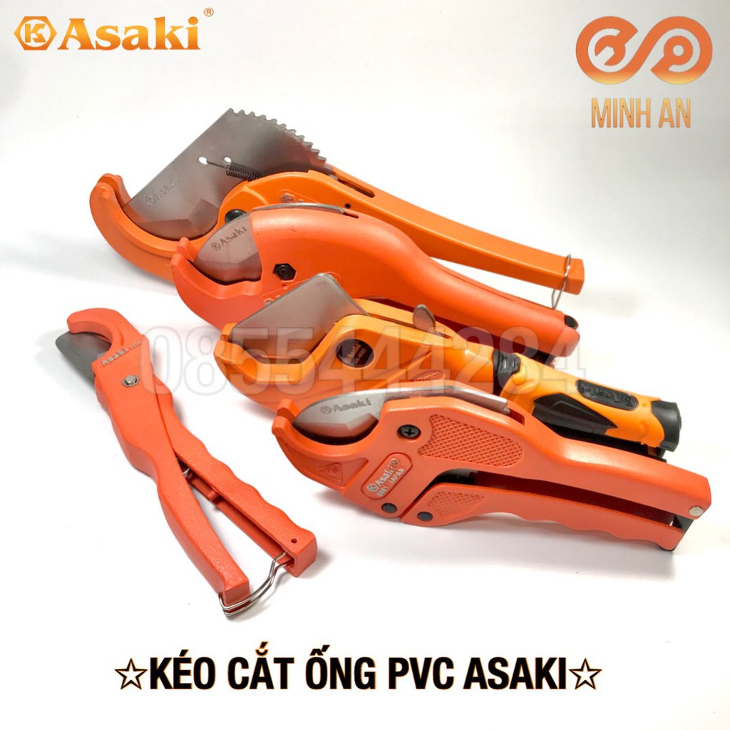 Kéo cắt ống nhựa PVC, PPR, PE 63mm Asaki AK-0087 (Loại lớn)