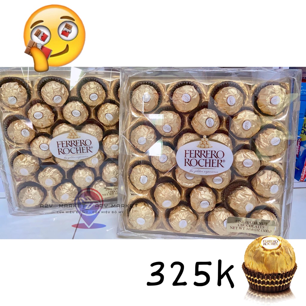 Kẹo socola hạnh nhân Ferro Mỹ 24 viên