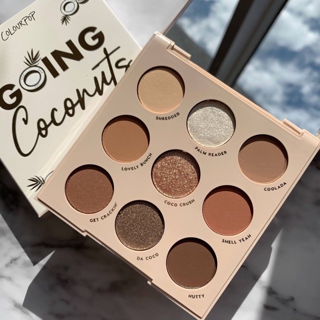 [Chính hãng] Bảng phấn mắt Colourpop Going Coconuts 9 ô màu chống thấm nước lâu trôi