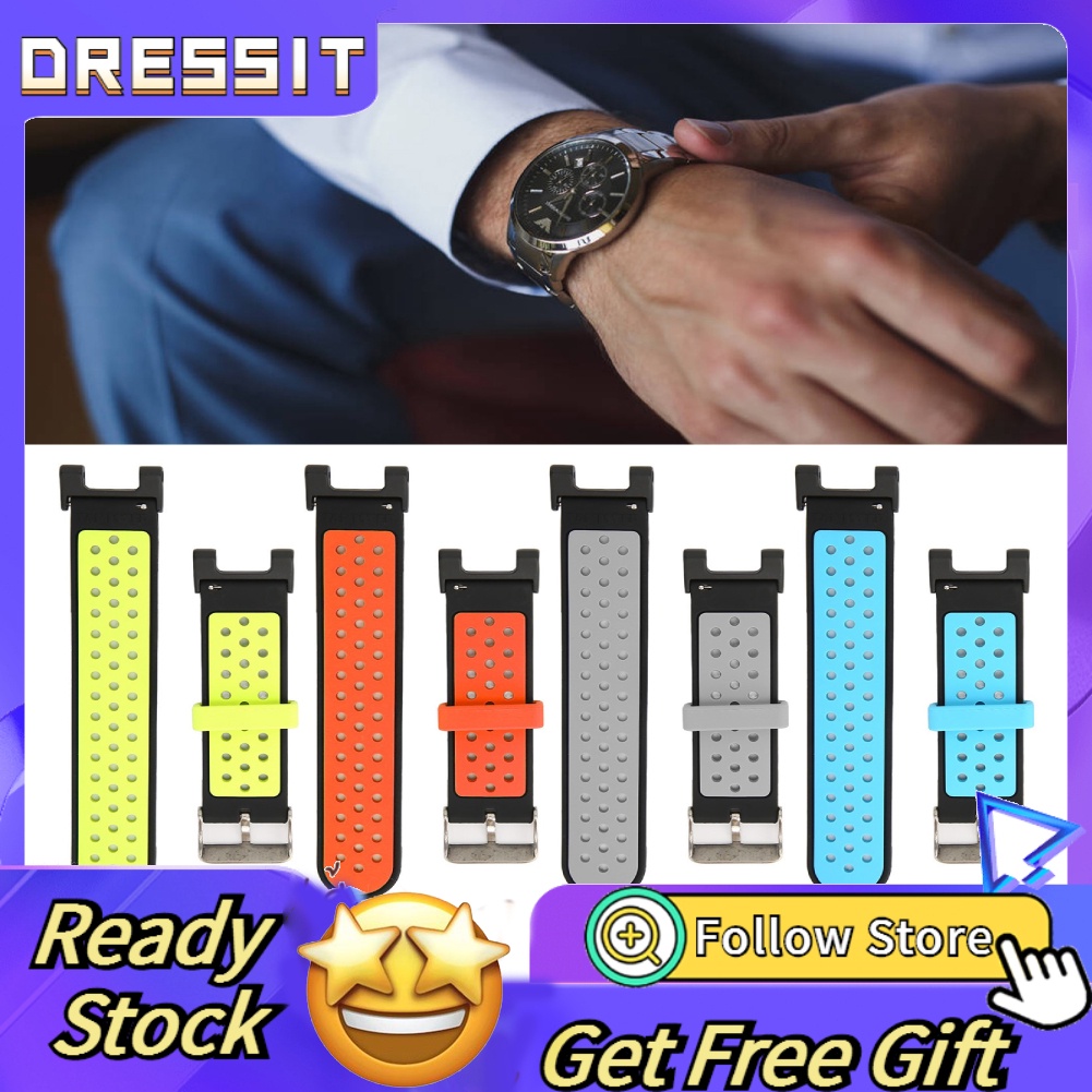 Dây đeo thay thế chất liệu silicon thiết kế nhiều lỗ thoáng khí cho Amazfit T‐Rex Pro