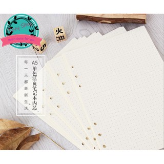 [ẢNH THẬT] Giấy refill A5 màu kem dày dặn và nhiều kiểu dáng 100gsm