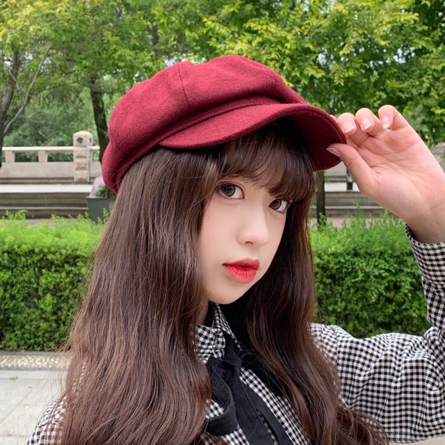 Mũ Nồi Beret ❤️FREESHIP❤️ Giảm 10k Khi Nhập [ MULU10K0 ] Mũ Nồi Dạ Cao Cấp Hàng Loại 1 Có Cạp Viền Đẹp