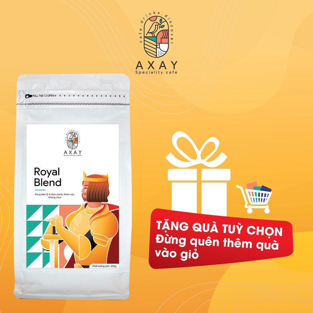 Cà phê nguyên chất Axay Royal blend 500G