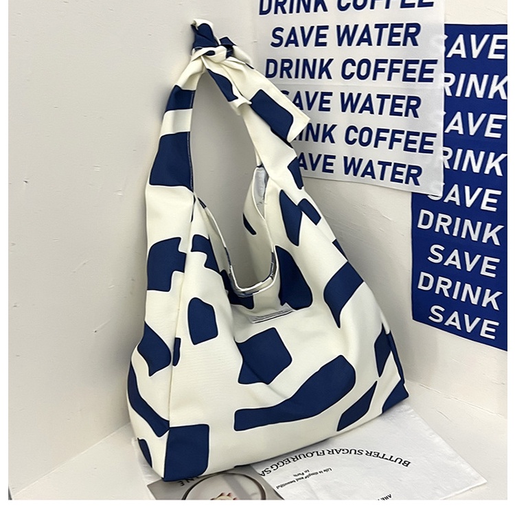 Túi Xách canvas Cỡ Lớn Họa Tiết Sọc Caro Thời Trang