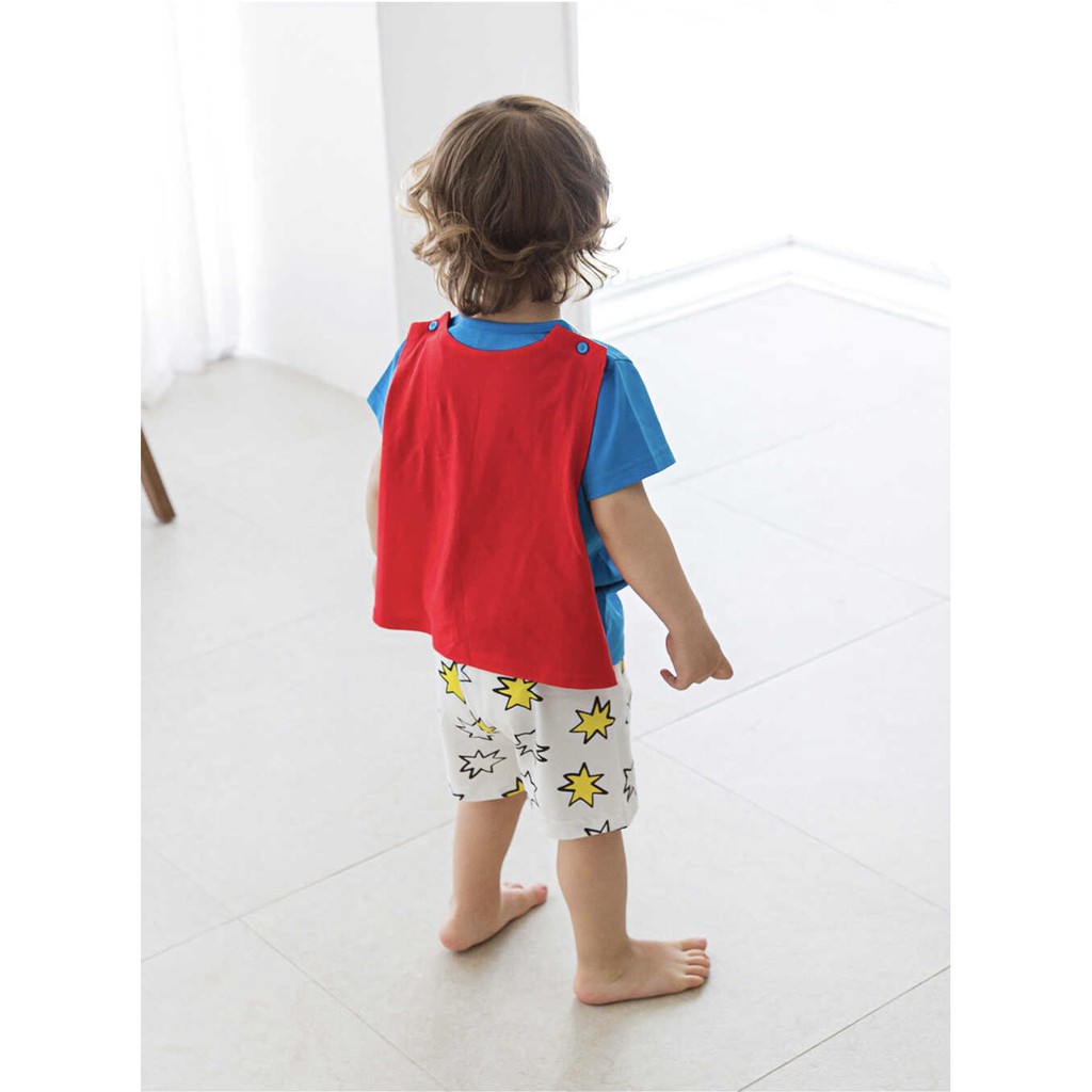Bộ Ngắn tay Cotton Bé Trai, Chất Liệu Cotton Giấy Hàn Quốc, Họa tiết Siêu Nhân Dễ Thương Mẫu Mới 2021