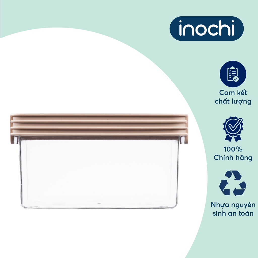 Bộ 2 hộp thực phẩm tritan chữ nhật Inochi- Hokaido 1000-2000ml