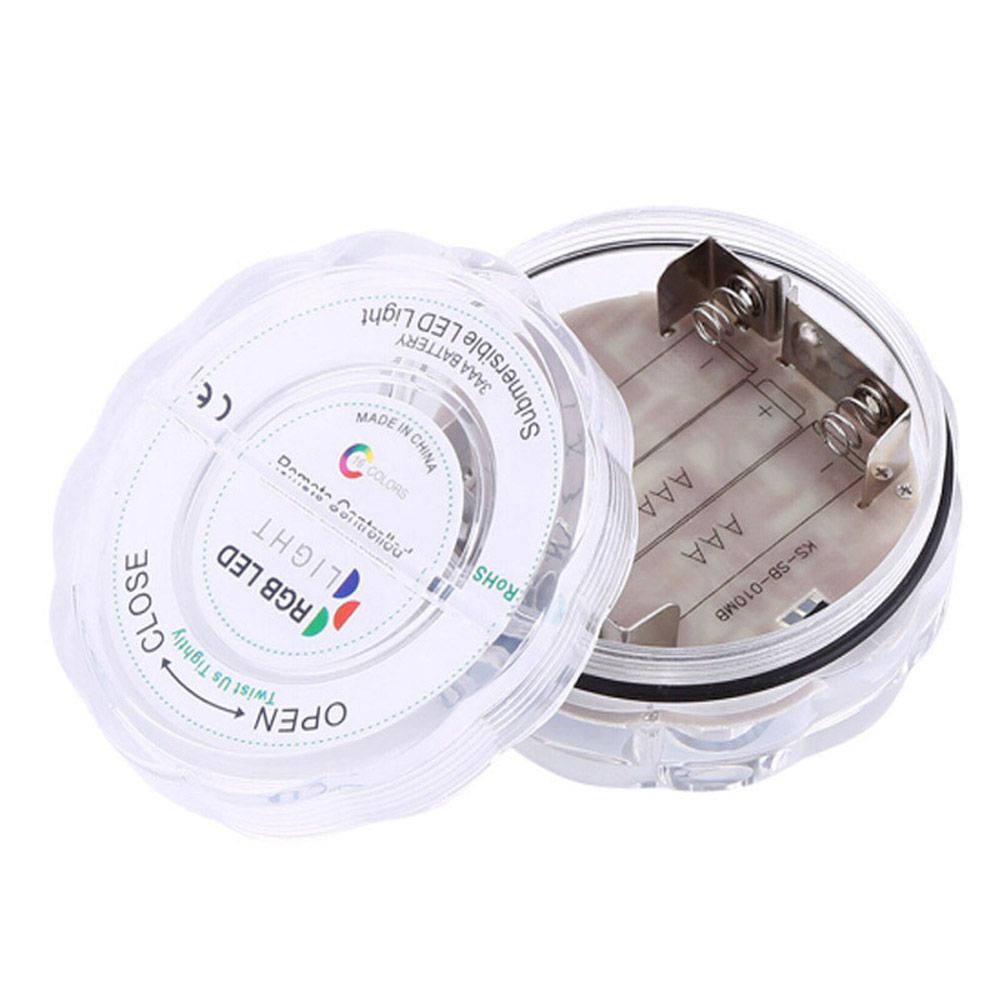 Đèn led RGB nhiều màu sử dụng pin trang trí bể cá/tiệc cưới độc đáo