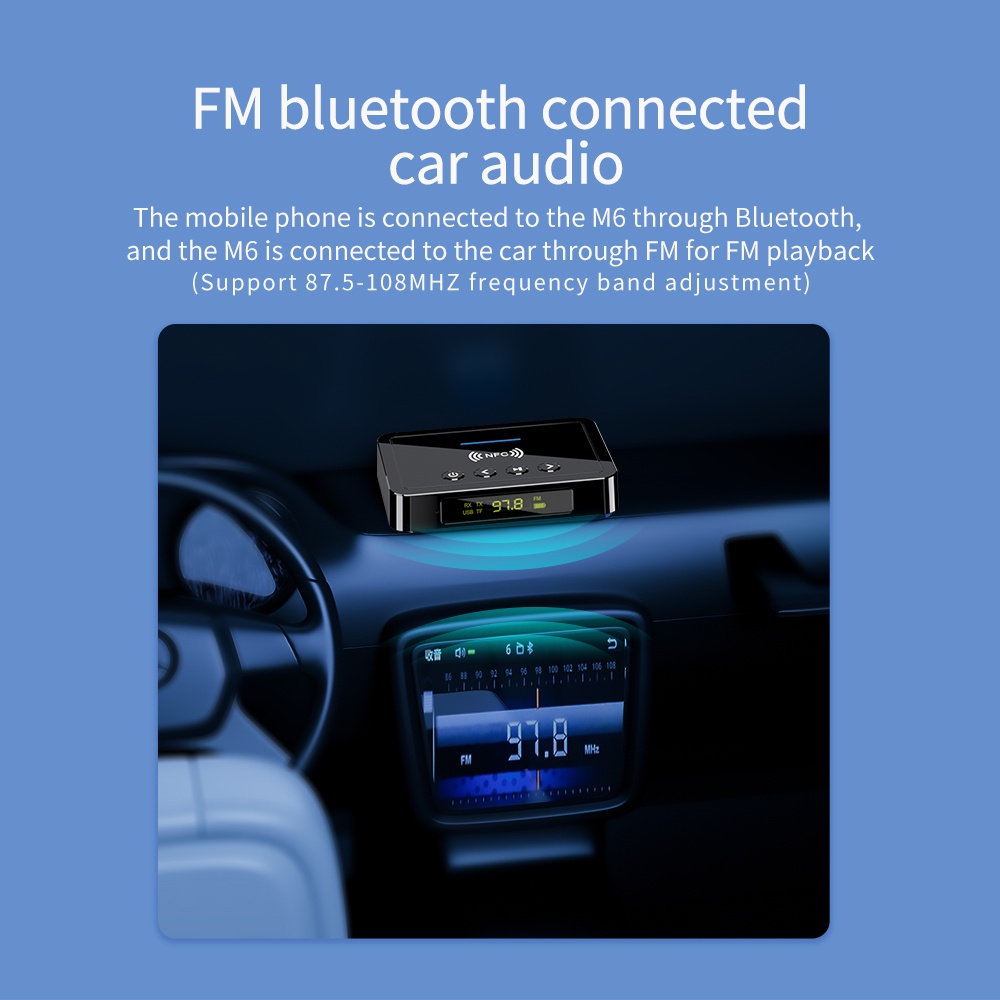 Bộ chuyển đổi và thu phát âm thanh ESSAGER Bluetooth 5.0 M6 đa chức năng