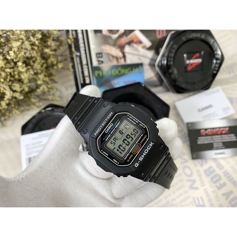 Đồng hồ nam dây nhựa G-SHOCK Casio chính hãng Anh Khuê DW-5600E-1VDF
