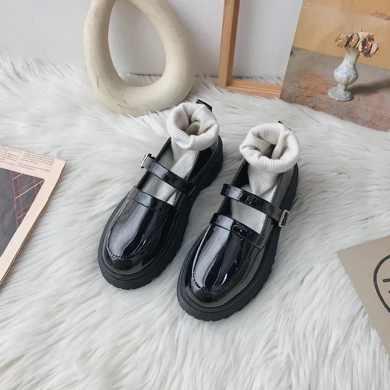 Giày lolita ulzzang đế siêu mềm phong cách vintage hàng sẵn