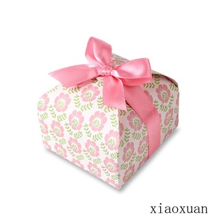 Hộp giấy đựng kẹo cưới hình vuông 7.5 3.5cm