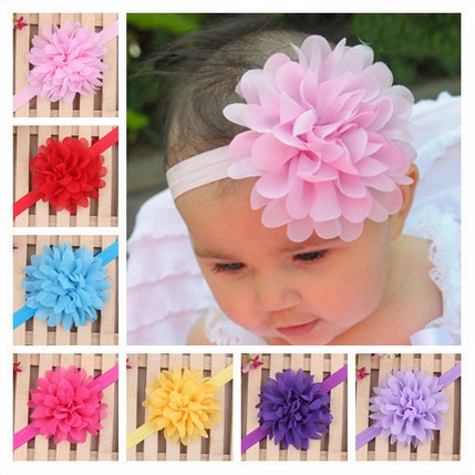 Băng đô turban hoa quấn đầu cho bé