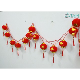 [LOẠI 1] Dây đèn lồng đỏ treo trang trí dài 5m số 16