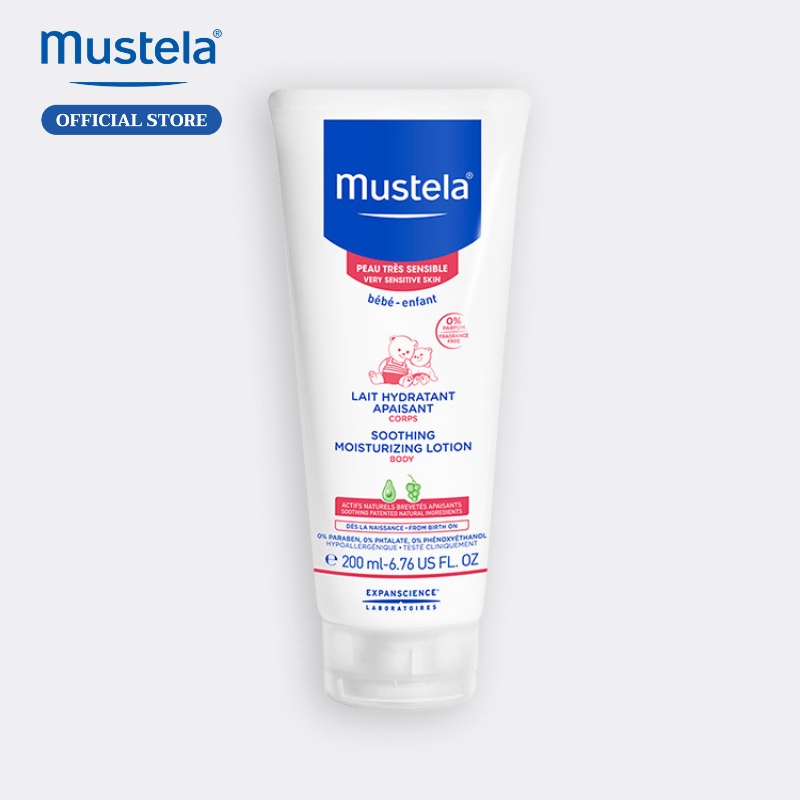 Sữa Dưỡng Da Toàn Thân Cho Trẻ Sơ Sinh & Em Bé Có Da Nhạy Cảm Mustela 200ml