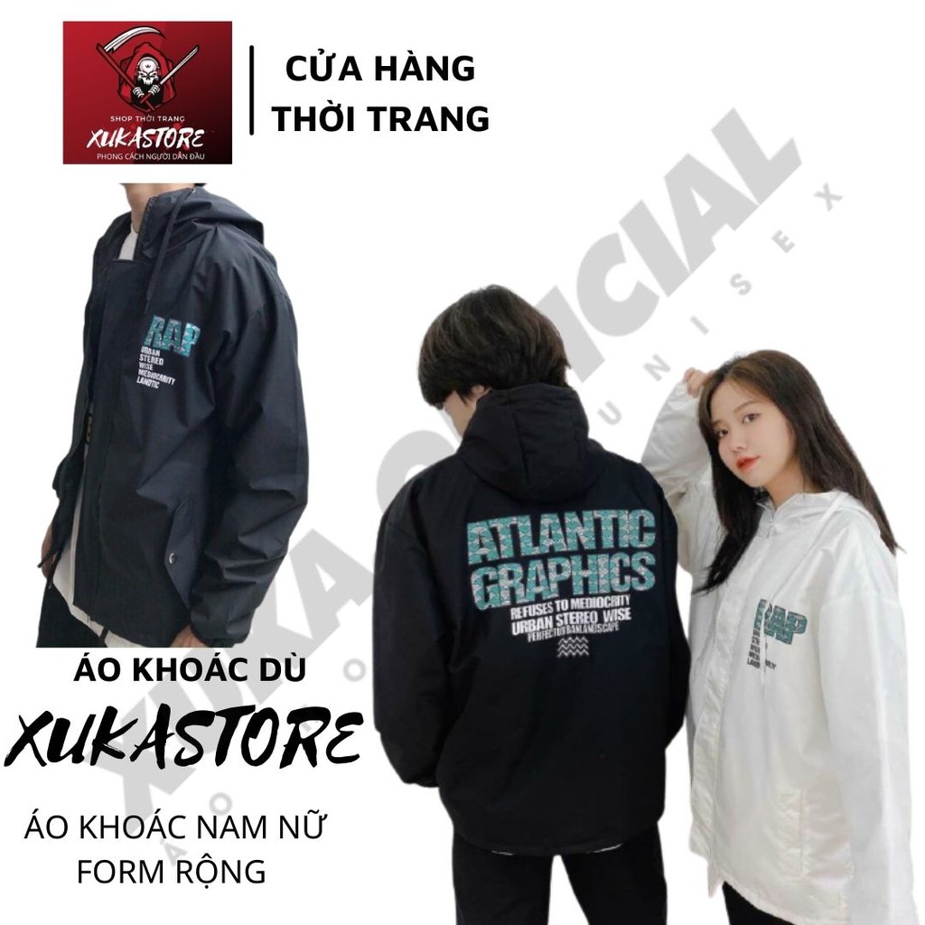 Áo Khoác Dù Chống Nắng Cặp Đôi Cho Nữ Cho Nam Có 3 Màu Unisex Form Rộng RAP Jacket Ulzzang XUKA SHOP