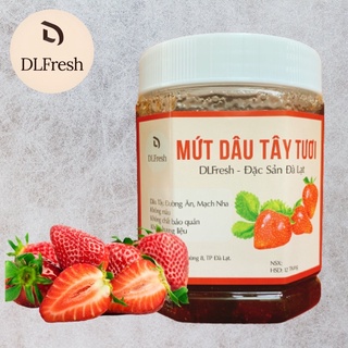 Mã GROXUAN1 giảm 8% đơn 150K Mứt Dâu Tây DLFRESH Mứt Dâu Nguyên Quả Hũ 900g