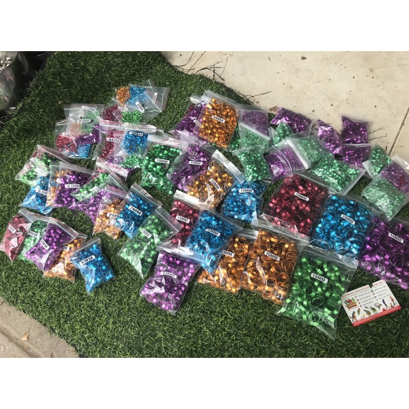 Bộ 10 vòng chân chim cu gáy 7mm