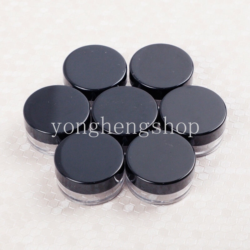 Set 10 hũ tròn mini đựng kem mỹ phẩm/ đồ trang điểm mang đi du lịch tiện lợi