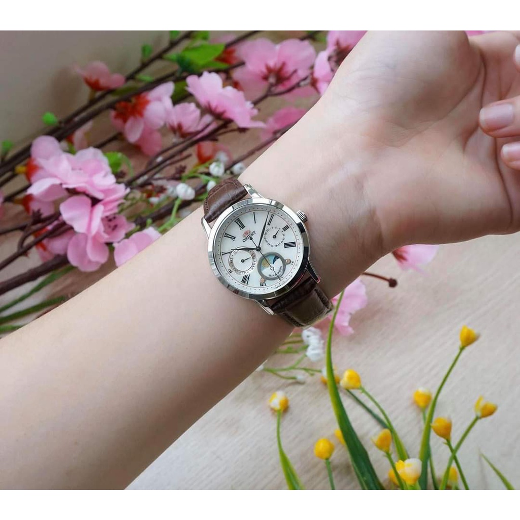 Đồng hồ nữ  Orient Sun Moon RA-KA0005A10B mặt khảm trai chính hãng tại 1959watch