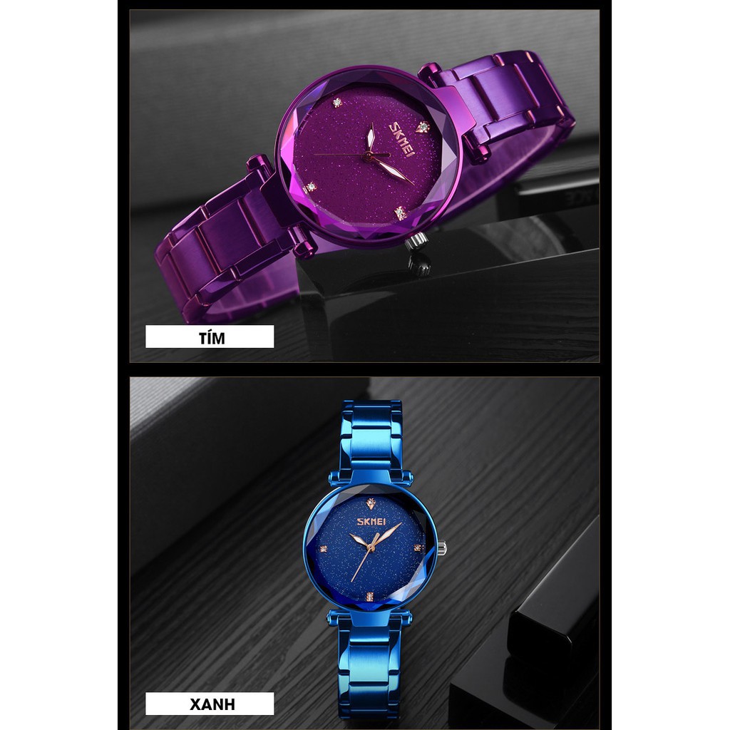 Đồng hồ nữ SKMEI chính hãng thời trang cao cấp mặt 3D lung linh trẻ trung chống nước chống xước SMW02  -SHOP NGỌC HUYỀN | BigBuy360 - bigbuy360.vn