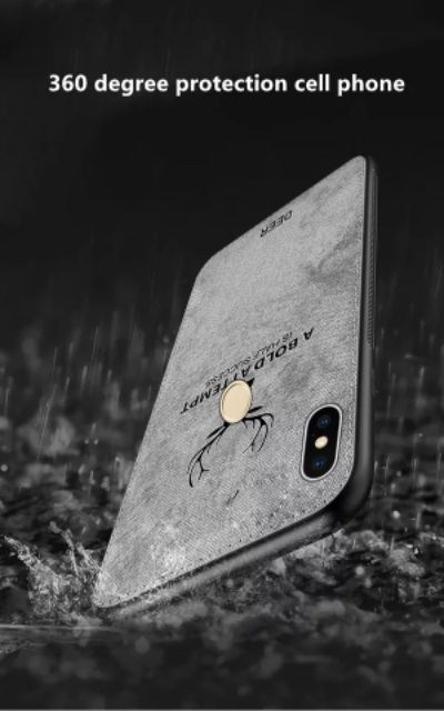 Ốp lưng Xiaomi Mi Mix 3 chống sốc Vải HƯƠU In 3D cao cấp