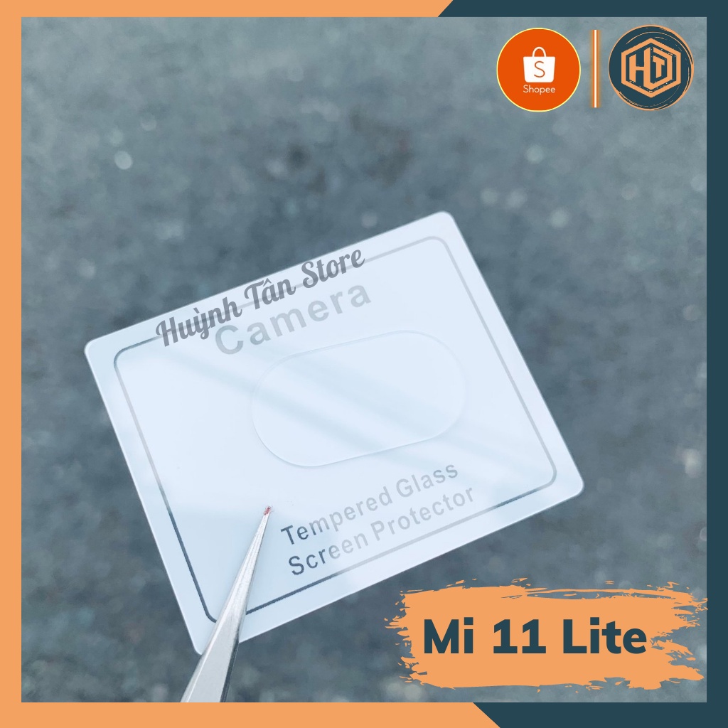 Kính cường lực Camera Xiaomi MI 11 Lite 5G NE, 4G trong suốt vát 2,5D chống trầy xướt