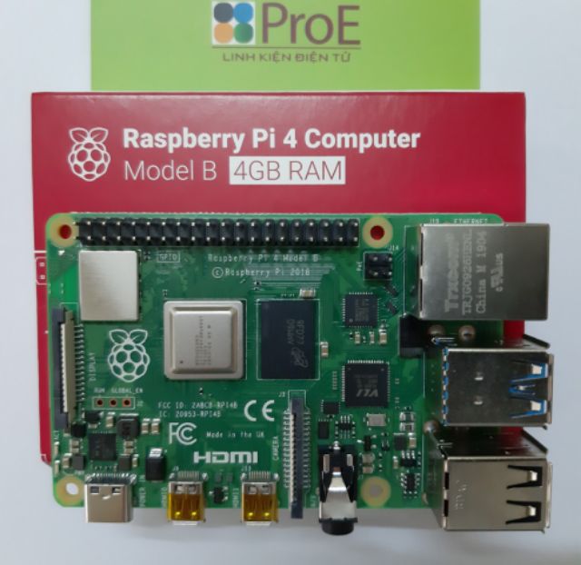 Máy tính Raspberry Pi 4 Model B, 2GB RAM Version 1.2 | BigBuy360 - bigbuy360.vn