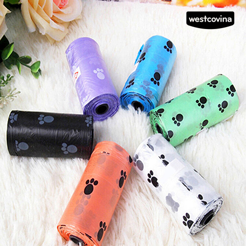 Bộ 15 Cuộn Túi Đựng Chất Thải Cho Thú Cưng