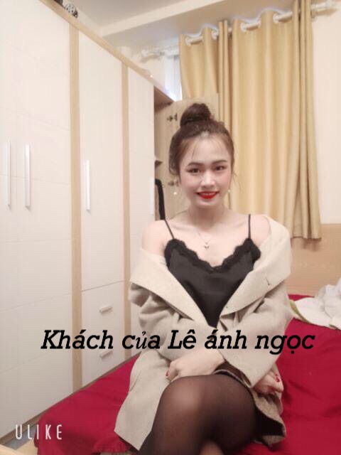 Áo dây lụa pha ren