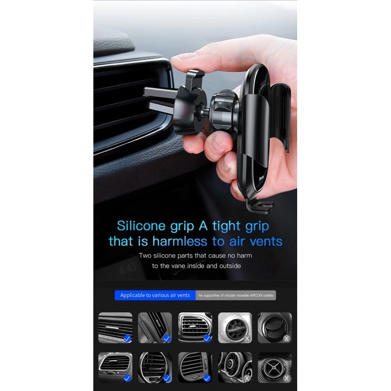 Đế giữ điện thoại trên xe hơi Báeus  Future Series Intelligent Sensor Car Holder (Khóa tự động bằng cảm biến)