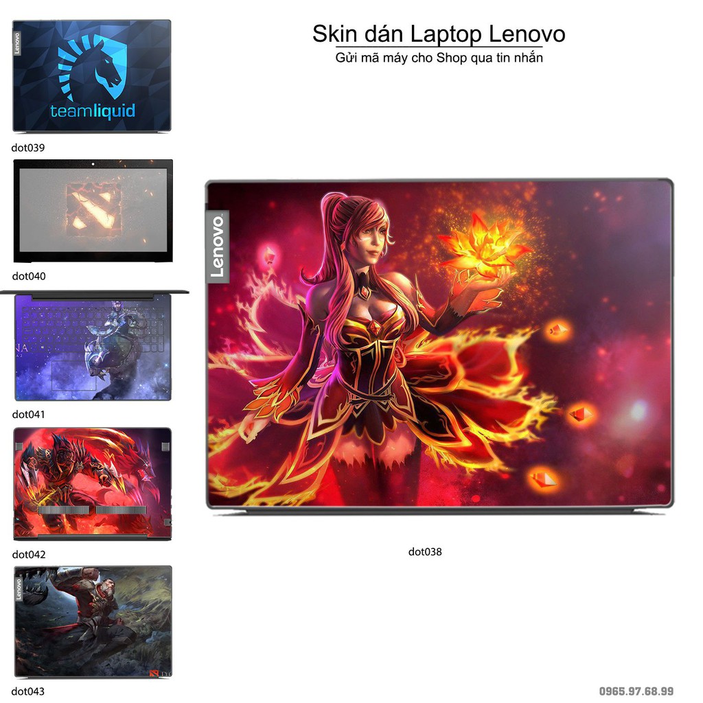 Skin dán Laptop Lenovo in hình Dota 2 _nhiều mẫu 7 (inbox mã máy cho Shop)