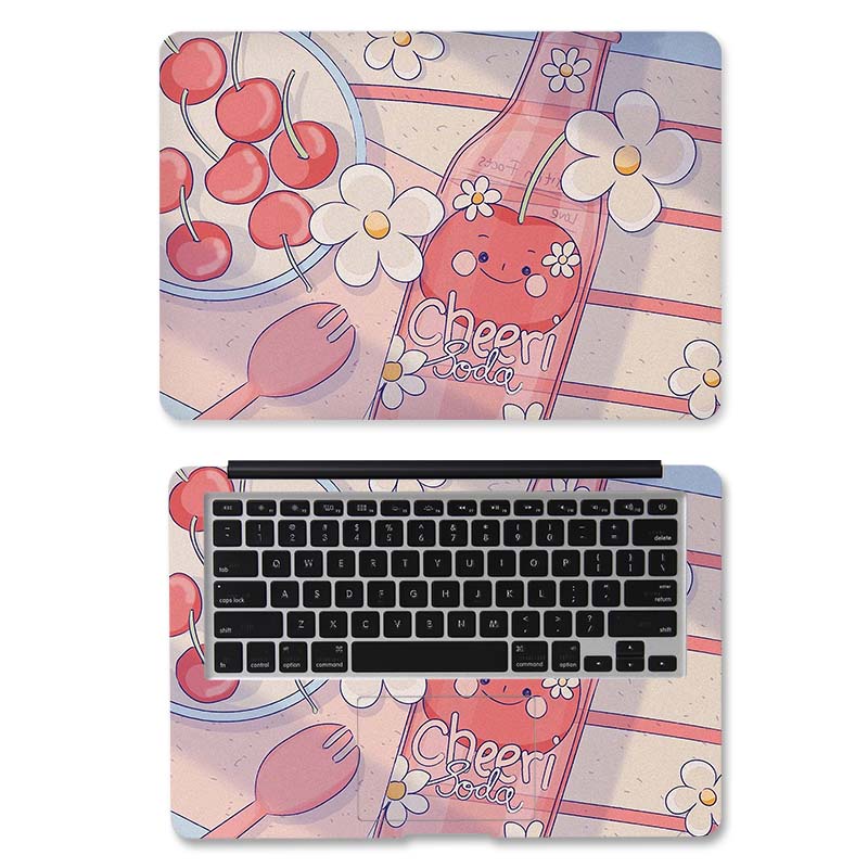 Miếng dán trang trí laptop màu tím dễ thương DIY