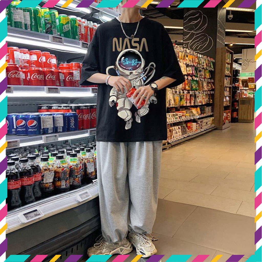 Áo Thun Tay Lỡ Form Rộng NASA Siêu Hot🍁 Unisex nam nữ đều mặc được | BigBuy360 - bigbuy360.vn