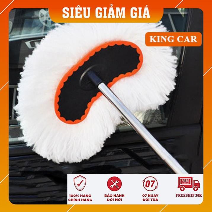 Chổi lau xe hơi, chổi lông cán dài lau rửa xe ô tô dễ dàng co rút - Shop KingCar