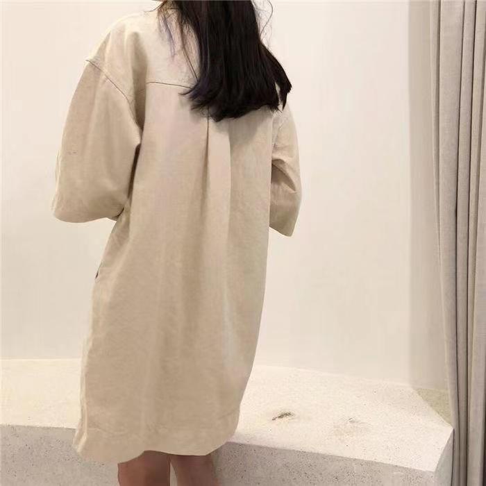 Đầm Perty kiểu chữ A dáng dài rộng phong cách Hàn Quốc thời trang hè cổ điển mới cho nữ