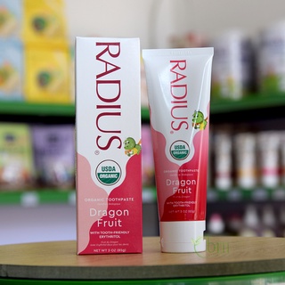Kem đánh răng hữu cơ nhiều vị Radius 85gr