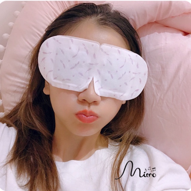 Bịt mắt ngủ chườm nóng 41 độ, miếng chườm mắt hơi nước nóng giúp giảm nhức mỏi mắt, tăng cường thị lực