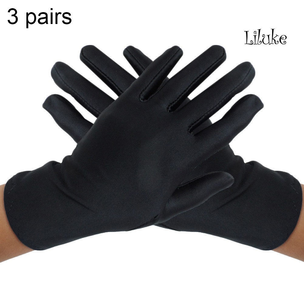 Set 3 Đôi Găng Tay Làm Việc Chống Trượt Co Giãn Hình Lá Cờ
