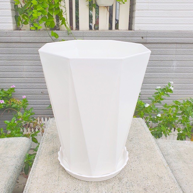 Chậu nhựa trồng cây kim cương 40x30cm loại 1 dày, bóng, đủ size loại 1
