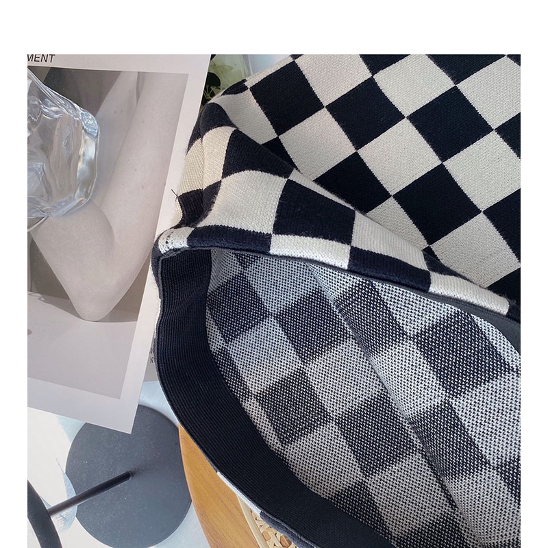 Chân Váy Dệt Kim Kẻ Sọc Kiểu Retro Thời Trang Mùa Thu Cho Nữ