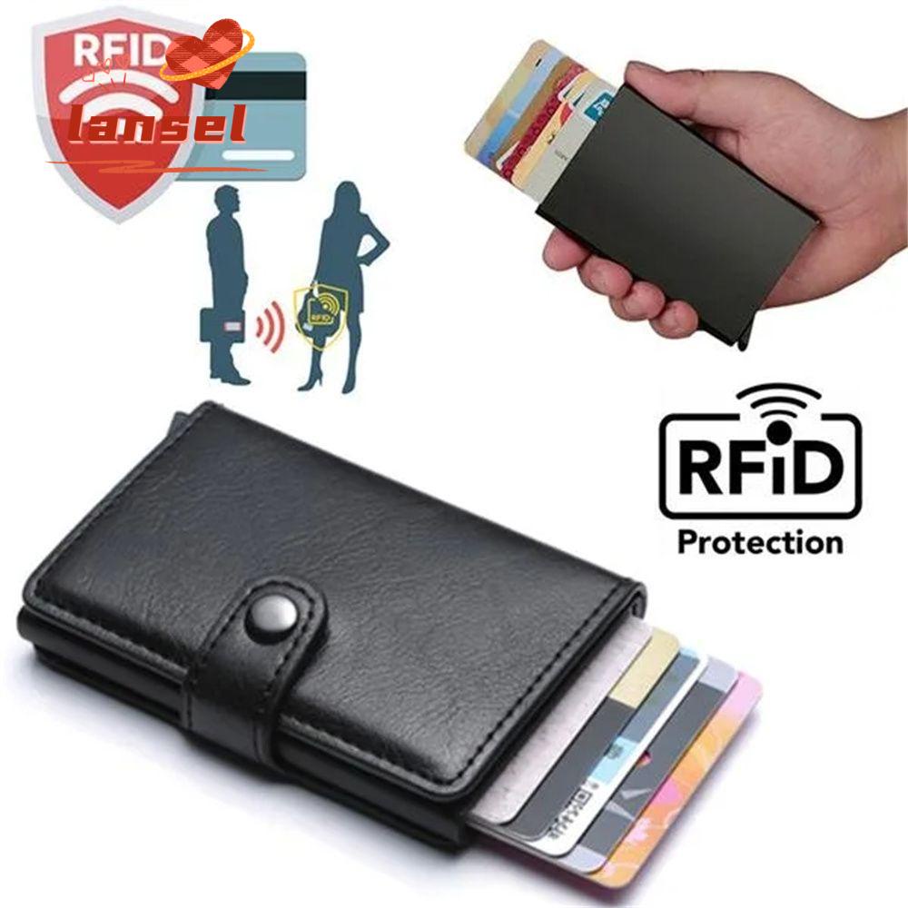 Ví Da Đựng Thẻ RFID Chống Trộm Nhiều Màu Sắc