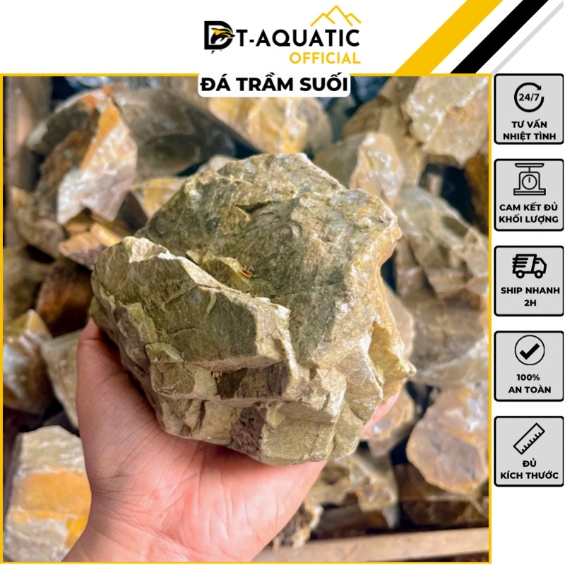 Đá Trầm Suối  Setup Bể Thuỷ Sinh,Tiểu Cảnh Bán Cạn, Trang Trí Bể Cá Cảnh