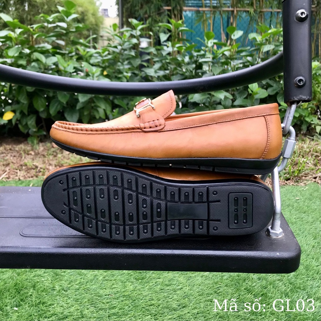 Giày lười nam Alo Davin Da Bò Cao Cấp GL03